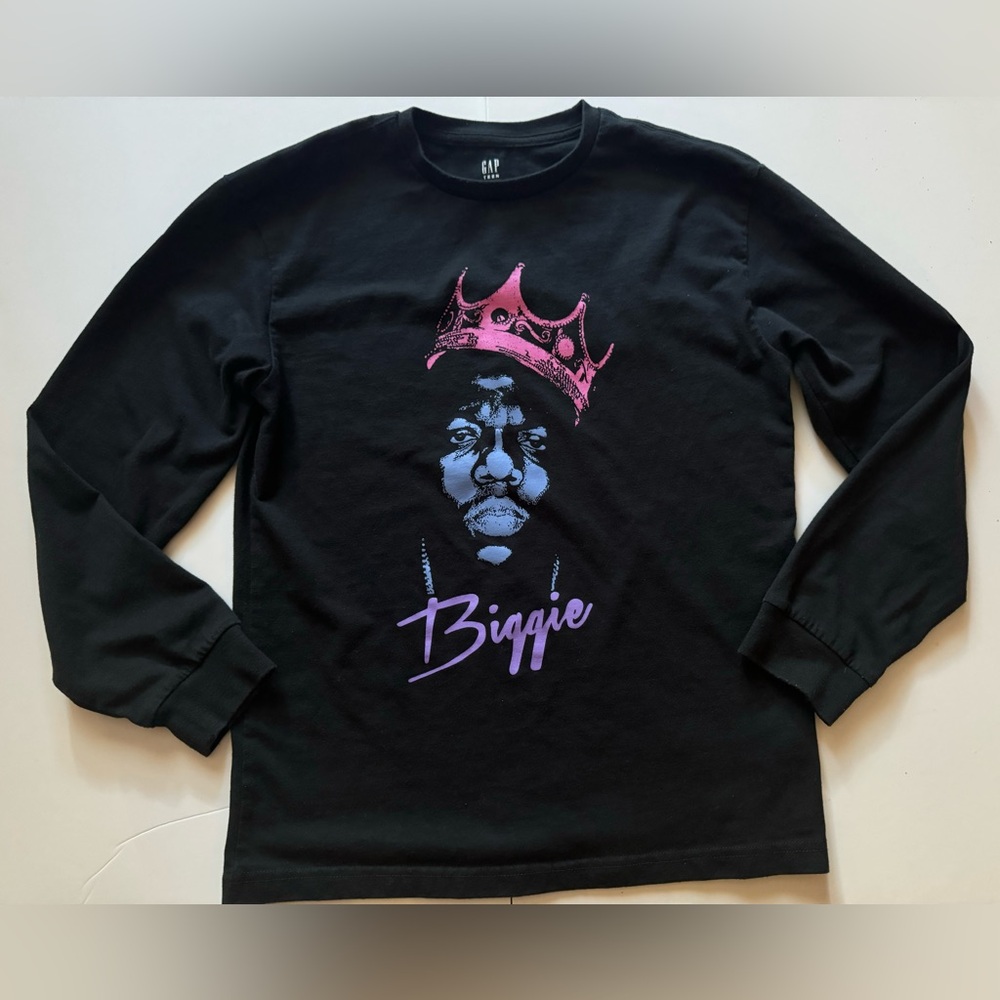 GapKids Biggie Smalls Long Sleeve T-Shirt Size 14-16 EUC